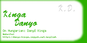 kinga danyo business card